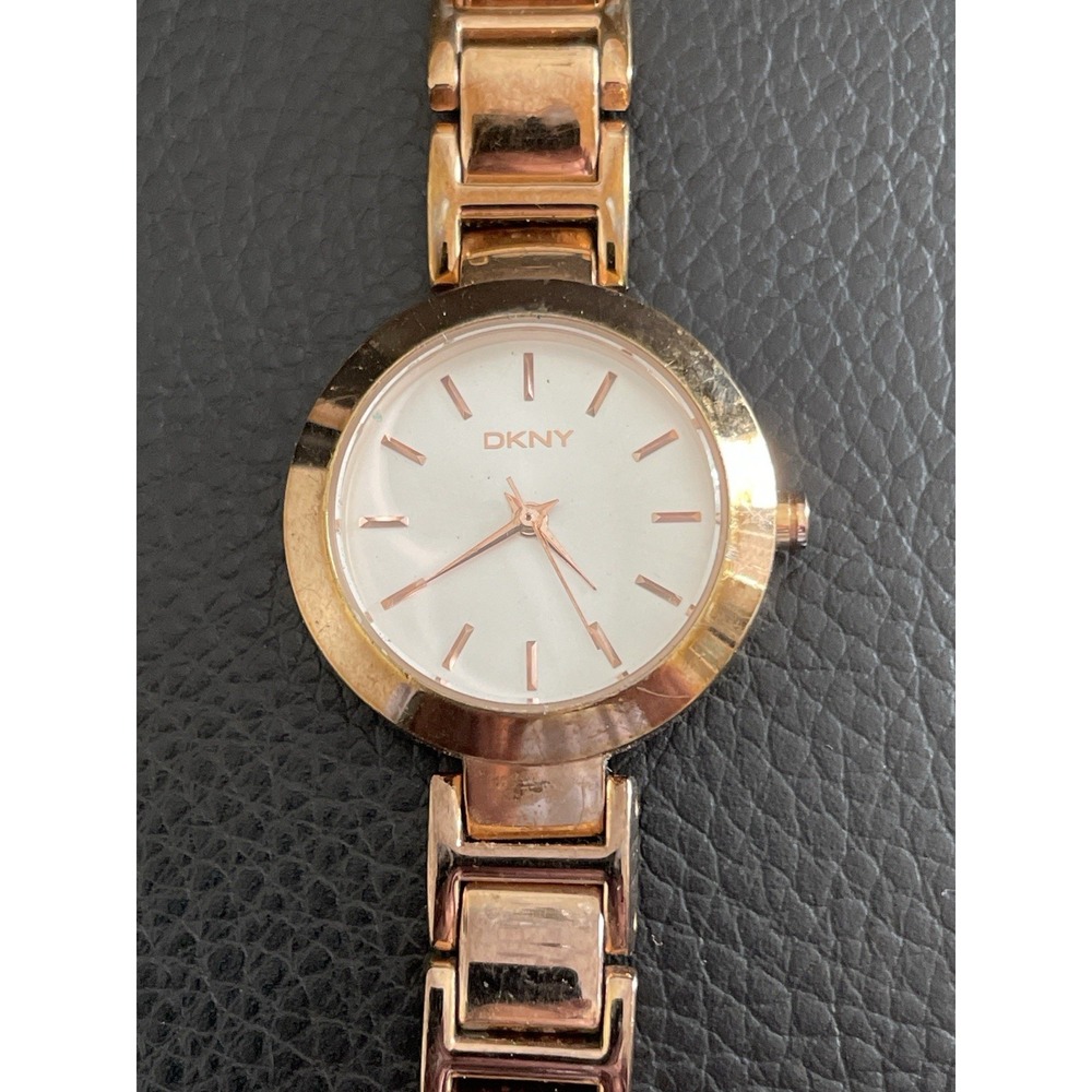 DKNY Women's NY-8833 Rose Gold Stainless Quartz Watch 30mm Needs Battery
